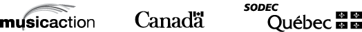 Musicaction / Canada / Conseil des arts du Canada / SODEC